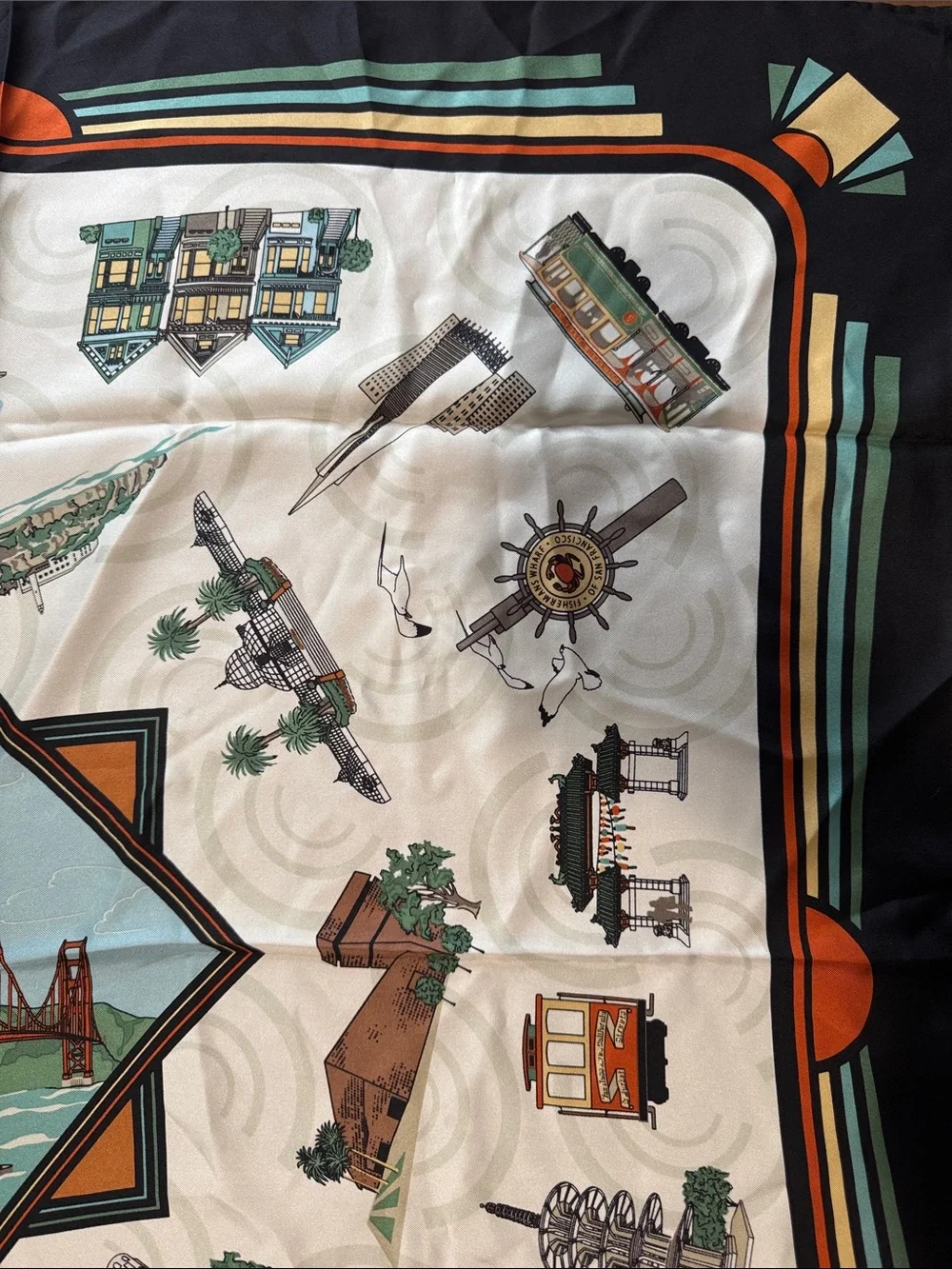 Swiss silk company silk scarf